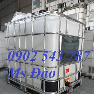 thùng nhựa 1 tấn ,bồn nhựa vuông 1000 lít đựng hóa chất ,