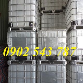 thùng nhựa 1 tấn ,bồn nhựa vuông 1000 lít đựng hóa chất ,