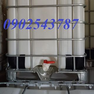 thùng nhựa 1 tấn ,bồn nhựa vuông 1000 lít đựng hóa chất ,