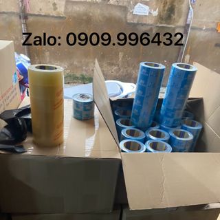 Băng keo in chữ 5phân xanh trăng