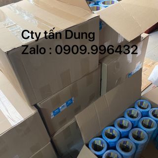 Băng keo in chữ 5phân xanh trăng