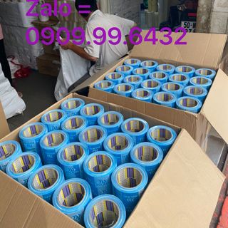 Băng keo in chữ 5phân xanh trăng