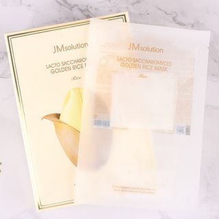 Hộp 10 Mặt Nạ Dưỡng Trắng, Tinh Chất Gạo JM Solution Lacto Saccharomyces Golden Rice Mask 30ml x 10