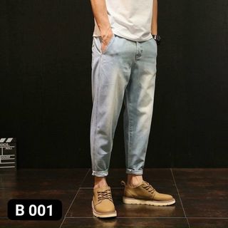 Quần jean baggy nam trơn B001 kho chuyên sỉ jean 2KJean