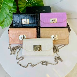 Túi chacli mini khoá gập vân rắn