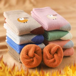 Set 10 đôi tất chất liệu vải dày dặn hoạ tiết hoạt hình dễ thương (set 10 đôi)