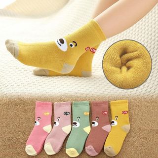 Set 10 đôi tất chất liệu vải dày dặn hoạ tiết hoạt hình dễ thương (set 10 đôi)