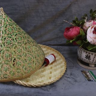 đèn nón trang trí, đèn mây tre đan,đèn lồng xưa