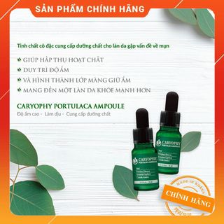 SERUM Trị Mụn CARYOPHY PORTULACA AMPOULE 10ML