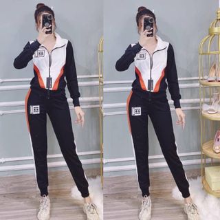 Bộ thể thao áo khoác phối màu TT436