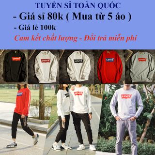 Áo dài tay thu đông - Sweater Levis cao cấp giá sỉ