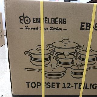 Bộ 6 nồi chảo inox 5 đáy ENGELBERG EB-8013