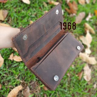 Ví da cầm tay thủ công 01