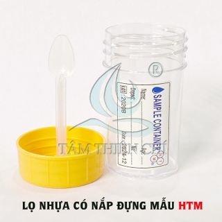 Lọ đựng mẫu phân có muỗng có chất bảo quản túi 100 cái TTC
