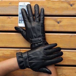GĂNG TAY DA CẢM ỨNG LÓT LÔNG BÊN TRONG CHO NAM (G45)
