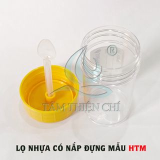 Lọ đựng mẫu phân có muỗng không có chất bảo quản túi 100 cái TTC