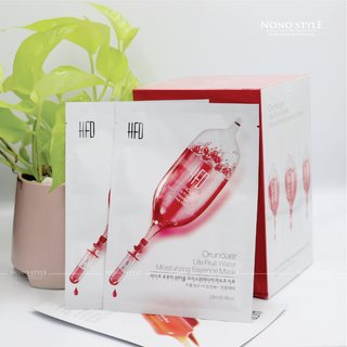 Mặt nạ Mâm xôi HFD Hàn Quốc - Trắng da - Sáng mịn - Căng bóng
