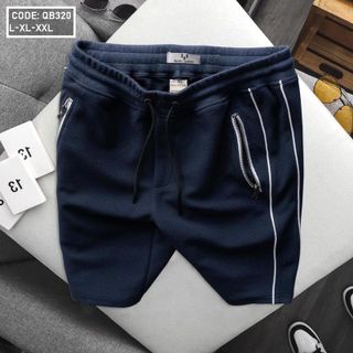 Quần short nam trơn vải nỉ