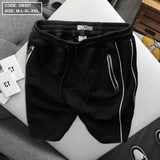 Quần short nam trơn vải nỉ