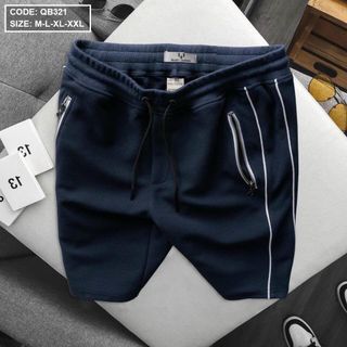 Quần short nam trơn vải nỉ