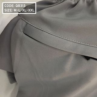 Quần short thun thể thao dây kéo ép