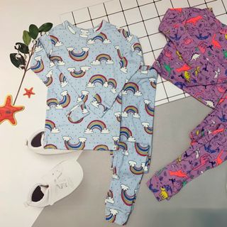 Set 2 Bộ áo quần thun dài bé gái Baby GAP thời trang cao cấp SET2BTDBG001