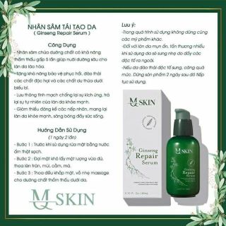 SERUM TÁI TẠO DA NHÂN SÂM MQ SKIN