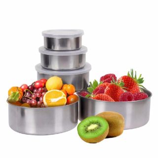 BỘ THỐ INOX 5 CÁI CÓ NẮP ĐẬY - TPHCM