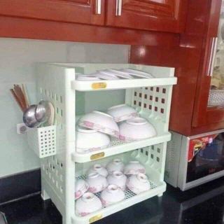 Kệ úp chén bát 3 tầng Việt Nhật