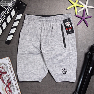 Quần short thun thể thao nam in logo hình tròn