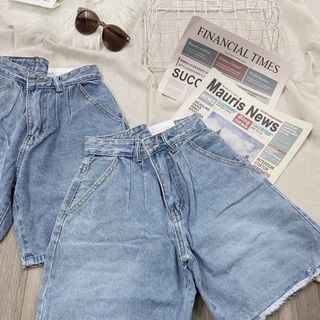 Quần short jean ngố nữ cao cấp