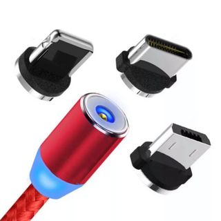 Cáp nam châm 3 đầu có đèn báo