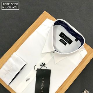 Sơ mi công sở nam tay dài phối chấm bi