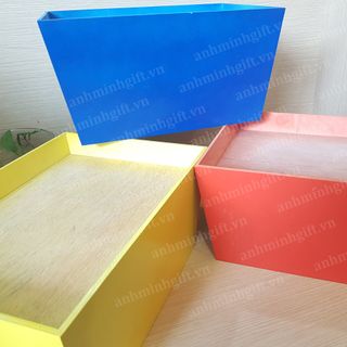Hộp gỗ quà tết - Mộc - Anh Minh Gift