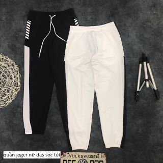JOGGER NỮ SỌC TÚI SIÊU CO GIÃN