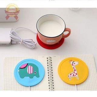 Đế Hâm Nóng Cốc Nước Cổng Usb Tiện Dụng