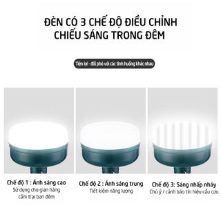 Bóng đèn LED sạc tích điện, đèn led sạc pin ánh sáng trắng, có đế hít nam châm, móc treo kèm theo, bóng đèn gia dụng ánh sáng trắng, chống thấm nước, công suất 24W HL145