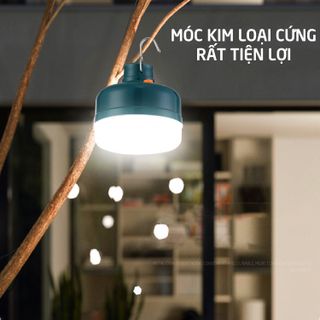 Bóng đèn LED sạc tích điện, đèn led sạc pin ánh sáng trắng, có đế hít nam châm, móc treo kèm theo, bóng đèn gia dụng ánh sáng trắng, chống thấm nước, công suất 24W HL145