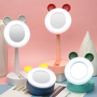 Gương trang điểm đèn led gấp gọn dễ thương