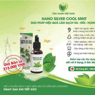 Keo bạc sát khuẩn Tai mũi họng Nano Silver Cool Mint