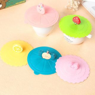 Nắp đậy ly cốc bằng silicon chống bụi dễ thương