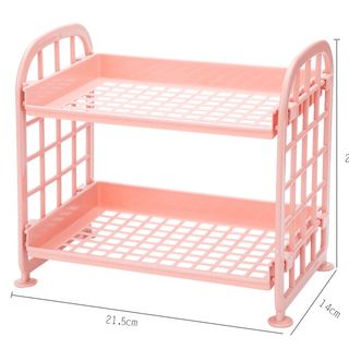 Kệ nhựa mini 2 tầng nhỏ gọn