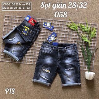 Quần short nam rách nhẹ cao cấp ms058