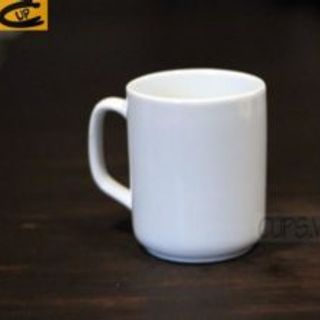 Ly sứ trụ trắng bo đế (ly sứ in logo)