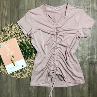 Áo tập dài rút dây T10