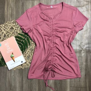 Áo tập dài rút dây T10