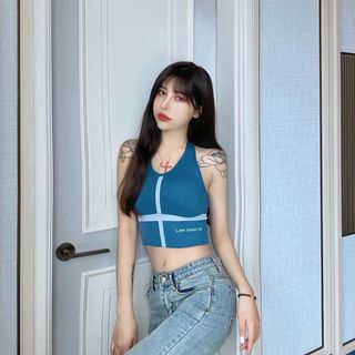 Áo tập 3 lỗ bra lixiang khoét lưng