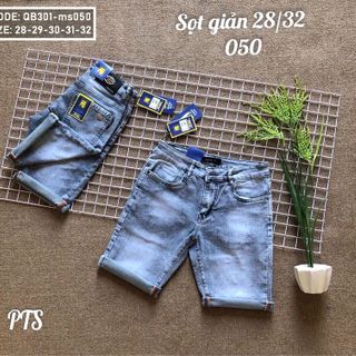 Quần short jean màu xanh cao cấp ms050 giá sỉ