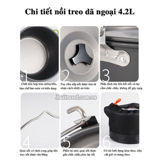 Nồi treo nấu ăn dã ngoại 4.2L BB7204