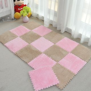 Thảm Lông Xốp Lót Sàn Lắp Ghép Sang Trọng 30 x 30cm